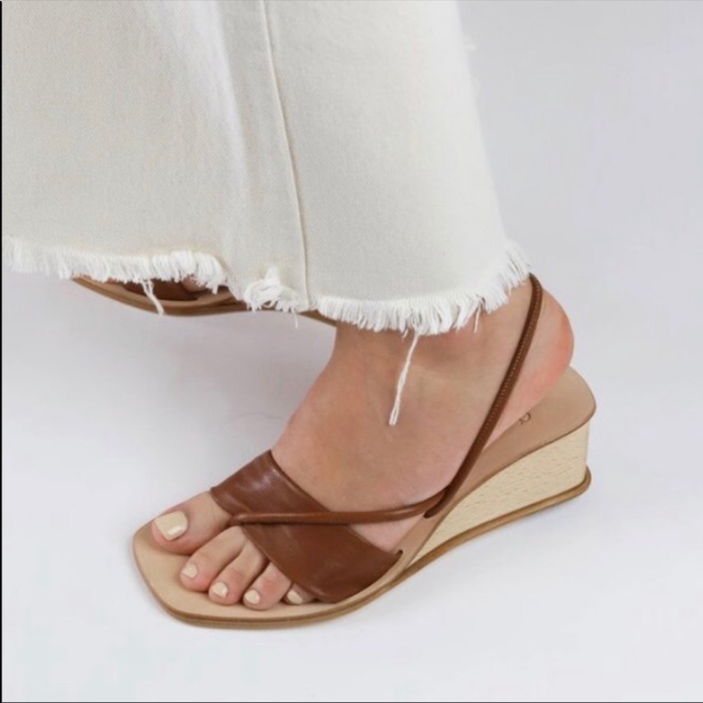 LOQ Sofia Wedge Sandal - brown / 38